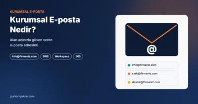 Kurumsal E-posta Nedir? Alan Adınızla E-posta Kurulumu Rehberi