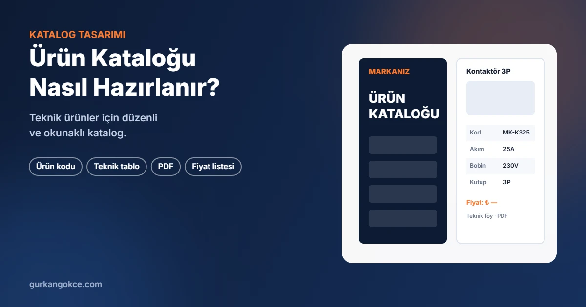 Ürün Kataloğu Nasıl Hazırlanır? Teknik Ürünler İçin Katalog Rehberi